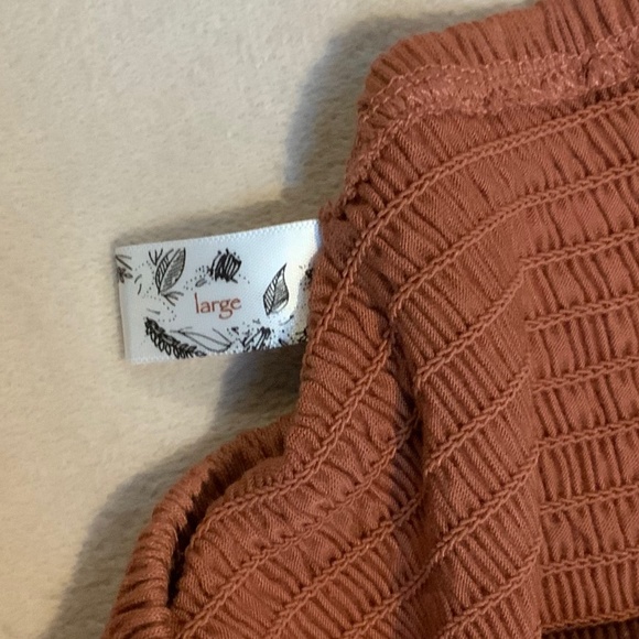 Bralette Rust/Terra Cotta Color Adjustable Straps, Elastic Back - Picture 6 of 8